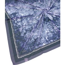 Mim Eşarp ve Şal Valino Bulut Desenli Şifon Eşarp – 90X90 cm