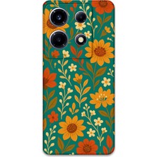 Gramaphone Infinix Note 30 Vıp Uyumlu Çiçek Desenli Telefon Kılıfı + Ekran Koruyucu - 5786