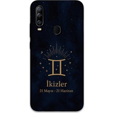 Gramaphone Gm 20 Pro Uyumlu Ikizler Burcu Desenli Telefon Kılıfı + Ekran Koruyucu - 5770