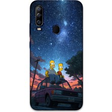 Gramaphone Gm 20 Pro Uyumlu Simpson Desenli Telefon Kılıfı + Ekran Koruyucu - 5937