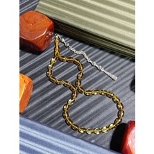 Anemore Collection Ateş Kehribar Tesbih Yeşil Renkli