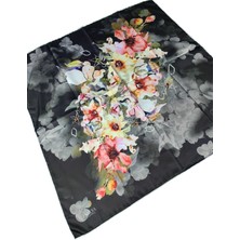 Mim Eşarp ve Şal Emilya Rayon Çiçek Desenli Şal Eşarp 90X90 cm