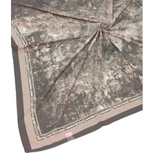 Mim Eşarp ve Şal Valino Bulut Desenli Şifon Eşarp – 90X90 cm