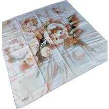 Mim Eşarp ve Şal Emilya Rayon Çiçek Desenli Eşarp 90X90 cm