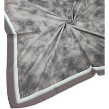 Mim Eşarp ve Şal Ebruli Soft Pamuklu Desenli Eşarp - 95X95 cm