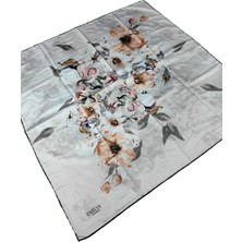 Mim Eşarp ve Şal Emilya Rayon Çiçek Desenli Şal Eşarp 90X90 cm
