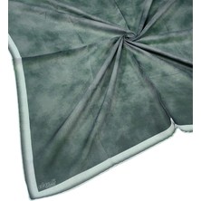 Mim Eşarp ve Şal Ebruli Soft Pamuklu Desenli Eşarp - 95X95 cm