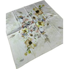 Mim Eşarp ve Şal Emilya Rayon Çiçek Desenli Şal Eşarp 90X90 cm