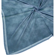 Mim Eşarp ve Şal Ebruli Soft Pamuklu Desenli Eşarp - 95X95 cm