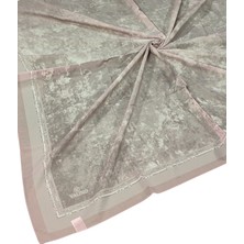 Mim Eşarp ve Şal Valino Bulut Desenli Şifon Eşarp – 90X90 cm