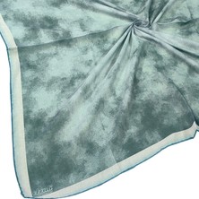 Mim Eşarp ve Şal Ebruli Soft Pamuklu Desenli Eşarp - 95X95 cm