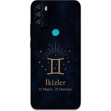 Gramaphone Gm 21 Plus Uyumlu Ikizler Burcu Desenli Telefon Kılıfı + Ekran Koruyucu - 5770