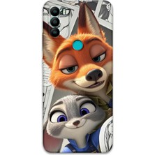 Gramaphone Gm 21 Plus Uyumlu Zootopia Desenli Telefon Kılıfı + Ekran Koruyucu - 5942