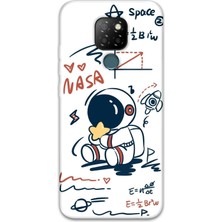 Gramaphone Gm 20 Uyumlu Astronot Desenli Telefon Kılıfı + Ekran Koruyucu - 5858