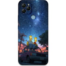 Gramaphone Gm 21 Uyumlu Simpson Desenli Telefon Kılıfı + Ekran Koruyucu - 5937