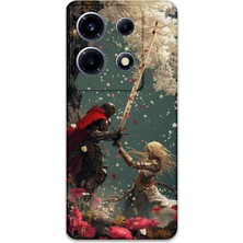 Gramaphone Infinix Note 30 Vıp Uyumlu Retro Desenli Telefon Kılıfı + Ekran Koruyucu - 5838