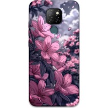 Gramaphone Gm 20 Uyumlu Çiçek Desenli Telefon Kılıfı + Ekran Koruyucu - 5796