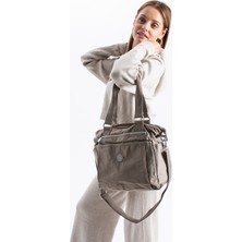 Sanmorris Kadın 4 Bölmeli Suya Dayanıklı Saten Kumaş Çapraz ve Omuz Askılı Çanta 7002