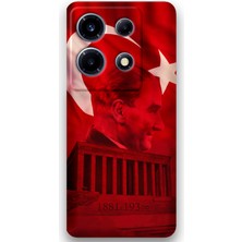 Gramaphone Infinix Note 30 Vıp Uyumlu Atatürk Desenli Telefon Kılıfı + Ekran Koruyucu - 5848