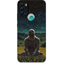 Gramaphone Gm 21 Plus Uyumlu Retro Desenli Telefon Kılıfı + Ekran Koruyucu - 5844