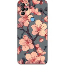 Gramaphone Gm 21 Pro Uyumlu Çiçek Desenli Telefon Kılıfı + Ekran Koruyucu - 5801