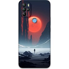 Gramaphone Gm 21 Pro Uyumlu Uzay Desenli Telefon Kılıfı + Ekran Koruyucu - 5861