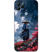 Gramaphone Gm 21 Uyumlu Samuray Desenli Telefon Kılıfı + Ekran Koruyucu - 5825