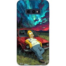 Gramaphone Galaxy S10E Uyumlu Simpson Desenli Telefon Kılıfı + Ekran Koruyucu - 5938