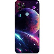 Gramaphone Gm 22 Uyumlu Uzay Desenli Telefon Kılıfı + Ekran Koruyucu - 5862