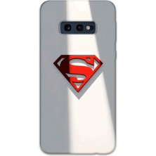Gramaphone Galaxy S10E Uyumlu Superman Desenli Telefon Kılıfı + Ekran Koruyucu - 5928
