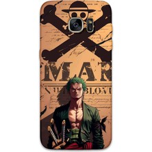 Gramaphone Galaxy S7 Edge Uyumlu Anime Desenli Telefon Kılıfı + Ekran Koruyucu - 5755