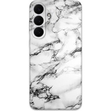 Gramaphone Galaxy S25 Fe Uyumlu Mermer Desenli Telefon Kılıfı + Ekran Koruyucu - 5817