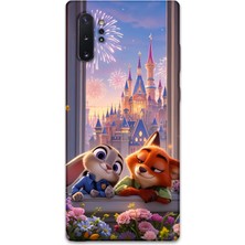 Gramaphone Galaxy Note 10 Plus Uyumlu Zootopia Desenli Telefon Kılıfı + Ekran Koruyucu - 5943