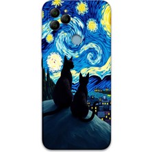 Gramaphone Gm 22 Uyumlu Kedi Desenli Telefon Kılıfı + Ekran Koruyucu - 5782