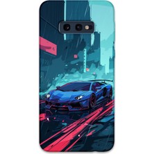 Gramaphone Galaxy S10E Uyumlu Araba Desenli Telefon Kılıfı + Ekran Koruyucu - 5763