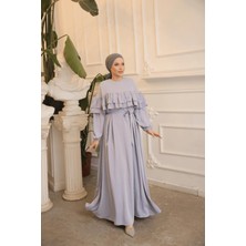 Nissra Ankanoor Çift Fırfırlı Salaş Elbise ANKA255068