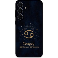 Gramaphone Galaxy S25 Fe Uyumlu Yengeç Burcu Desenli Telefon Kılıfı + Ekran Koruyucu - 5771