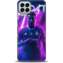 Rulet Samsung Galaxy M33 Hd Baskılı Kılıf + Seramik Tam Kaplayan Ekran Koruyucu 9