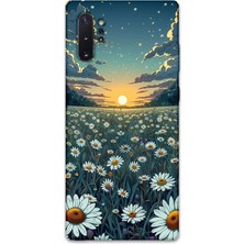 Gramaphone Galaxy Note 10 Plus Uyumlu Çiçek Desenli Telefon Kılıfı + Ekran Koruyucu - 5792