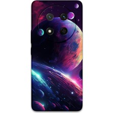 Gramaphone Honor Magic 7 Lite Uyumlu Uzay Desenli Telefon Kılıfı + Ekran Koruyucu - 5862