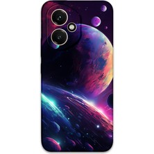 Gramaphone Honor 400 Uyumlu Uzay Desenli Telefon Kılıfı + Ekran Koruyucu - 5862