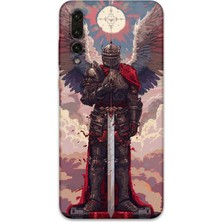 Gramaphone Huawei P20 Pro Uyumlu Retro Desenli Telefon Kılıfı + Ekran Koruyucu - 5837