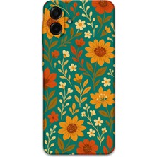 Gramaphone Galaxy A07 Uyumlu Çiçek Desenli Telefon Kılıfı + Ekran Koruyucu - 5786