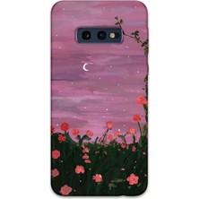Gramaphone Galaxy S10E Uyumlu Çiçek Desenli Telefon Kılıfı + Ekran Koruyucu - 5793