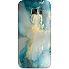 Gramaphone Galaxy S7 Edge Uyumlu Mermer Desenli Telefon Kılıfı + Ekran Koruyucu - 5814