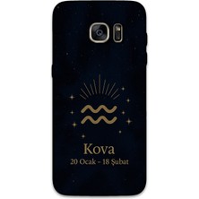 Gramaphone Galaxy S7 Edge Uyumlu Kova Burcu Desenli Telefon Kılıfı + Ekran Koruyucu - 5778