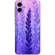 Gramaphone Galaxy A07 Uyumlu Çiçek Desenli Telefon Kılıfı + Ekran Koruyucu - 5798