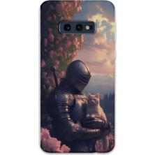 Gramaphone Galaxy S10E Uyumlu Retro Desenli Telefon Kılıfı + Ekran Koruyucu - 5845