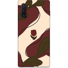 Gramaphone Galaxy Note 10 Uyumlu Çiçek Desenli Telefon Kılıfı + Ekran Koruyucu - 5790