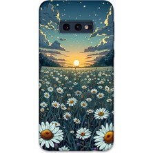 Gramaphone Galaxy S10E Uyumlu Çiçek Desenli Telefon Kılıfı + Ekran Koruyucu - 5792